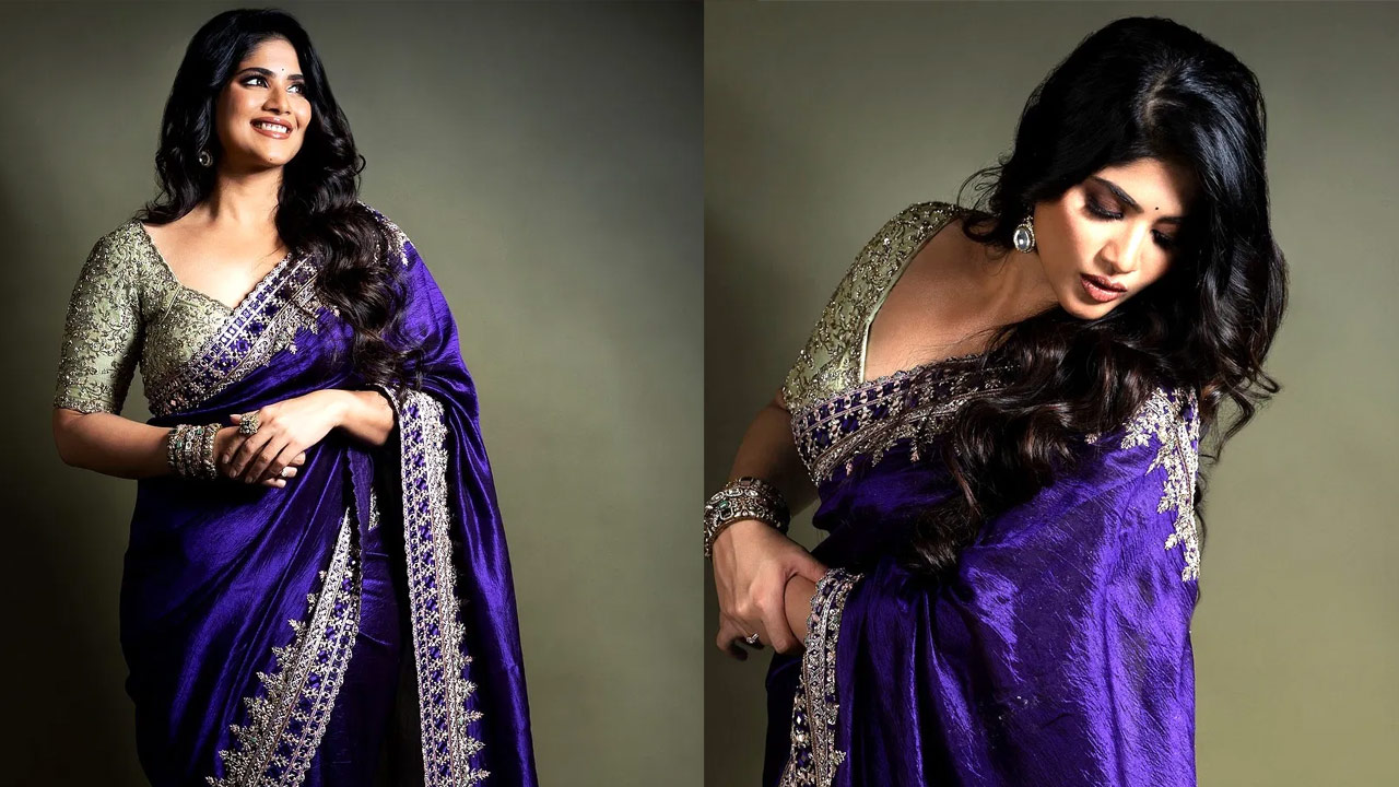 Megha Akash Stuns in a Saree