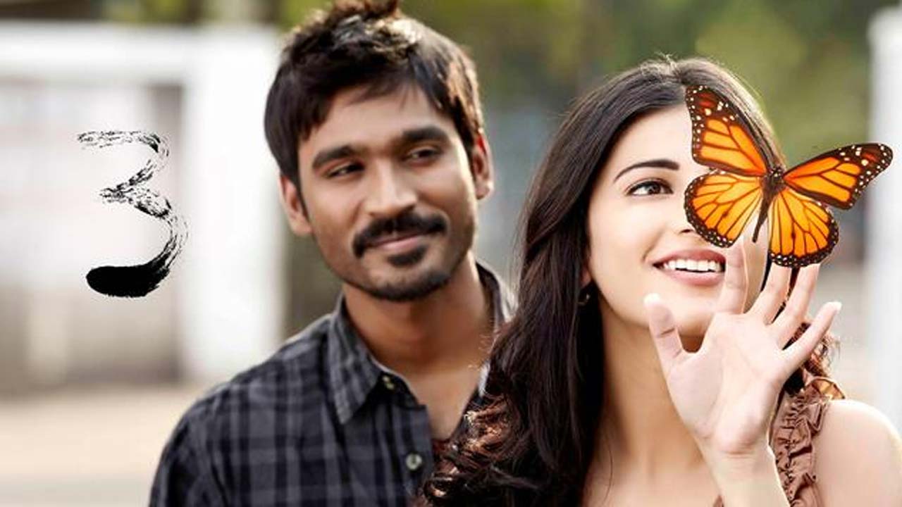 Dhanush And Shruti Haasan's 3 Movie Re-Released Today