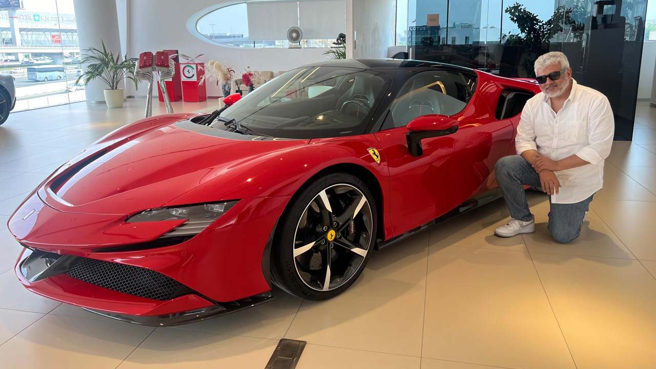 Ajith Kumar Purchased Luxury Ferrari Worth Rs 9 Crore Ajith Kumar Purchased Luxury Ferrari Worth Rs 9 Crore