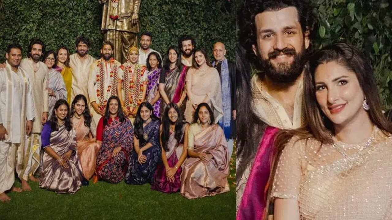 Akhil and Jainab's Photos as Special Attraction at Chaitanya and Shobhit's Wedding