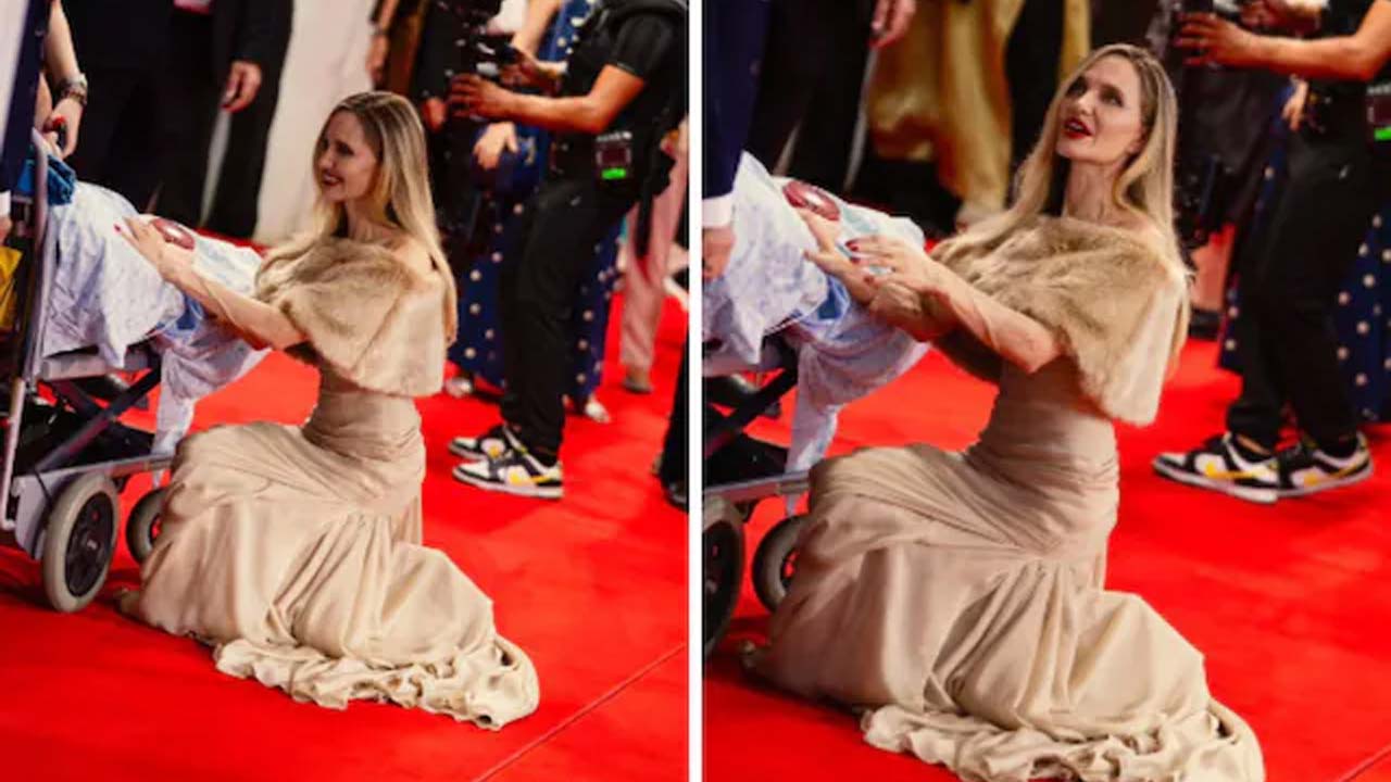 Angelina Jolie Touches Hearts at Maria Premiere with Heartfelt Gesture Angelina Jolie Touches Hearts at Maria Premiere with Heartfelt Gesture