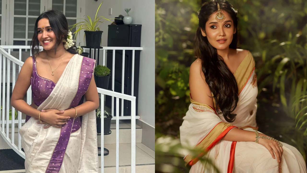 Anikha Surendran Marks Onam with Family in Elegant Saree