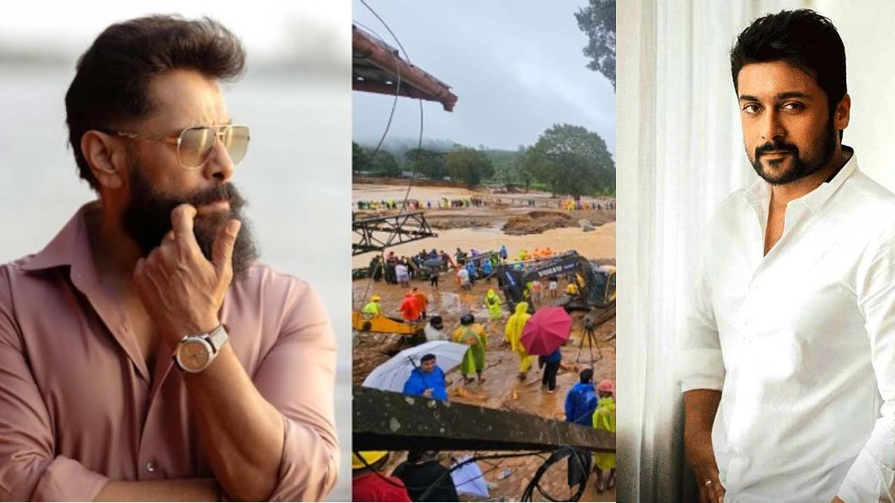 Chiyaan Vikram And Surya Support Wayanad By Contributing To The Relief Fund