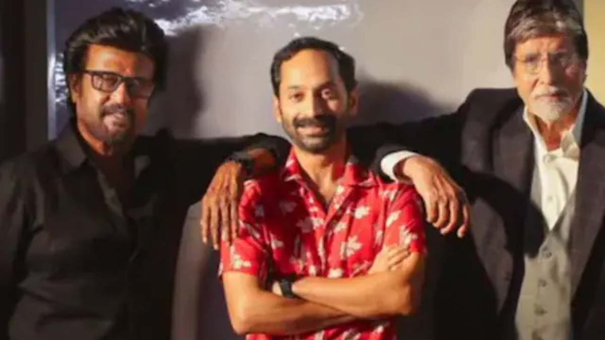 Fahadh Faasil's Birthday Pic with Bachchan and Rajinikanth Goes Viral