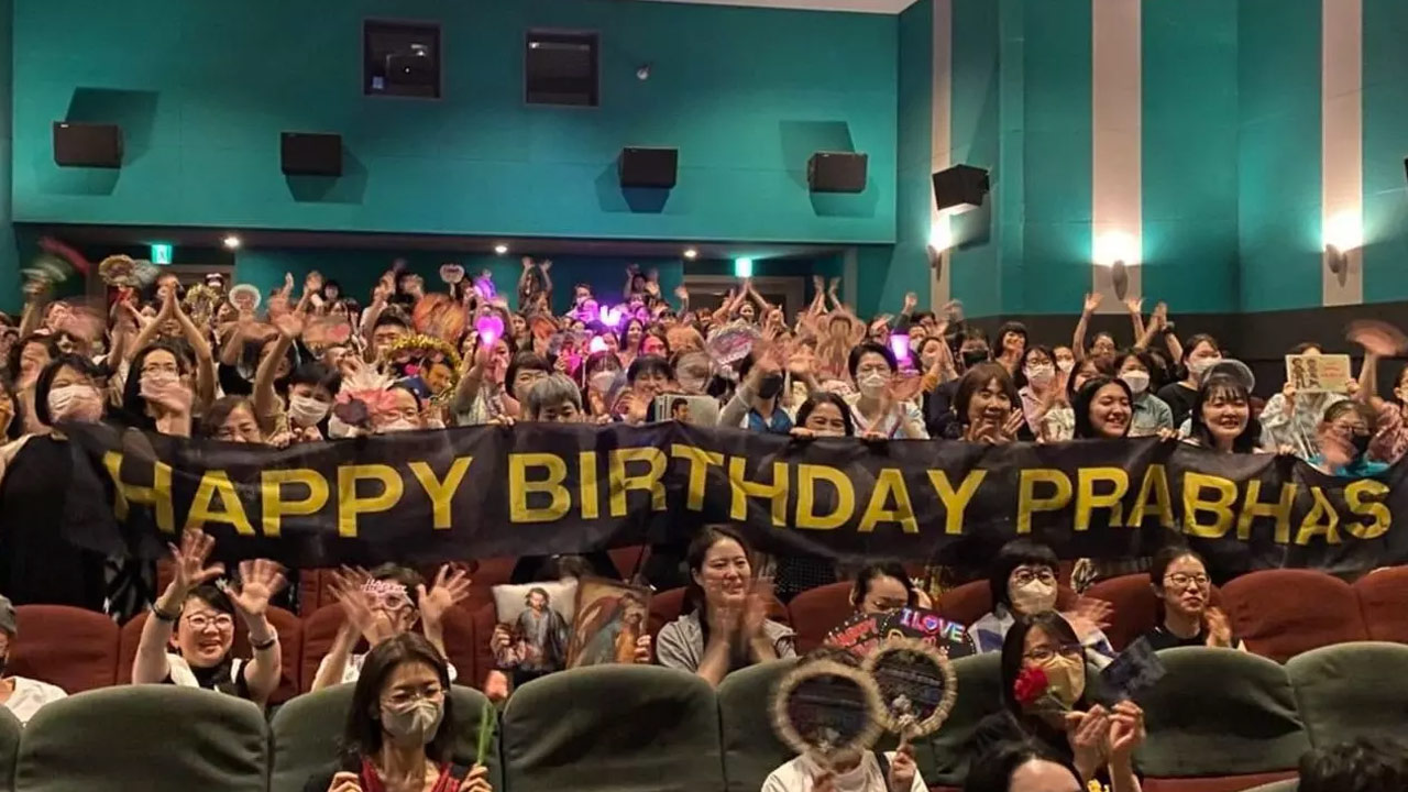 Fans of Prabhas in Tokyo have started the birthday celebrations 