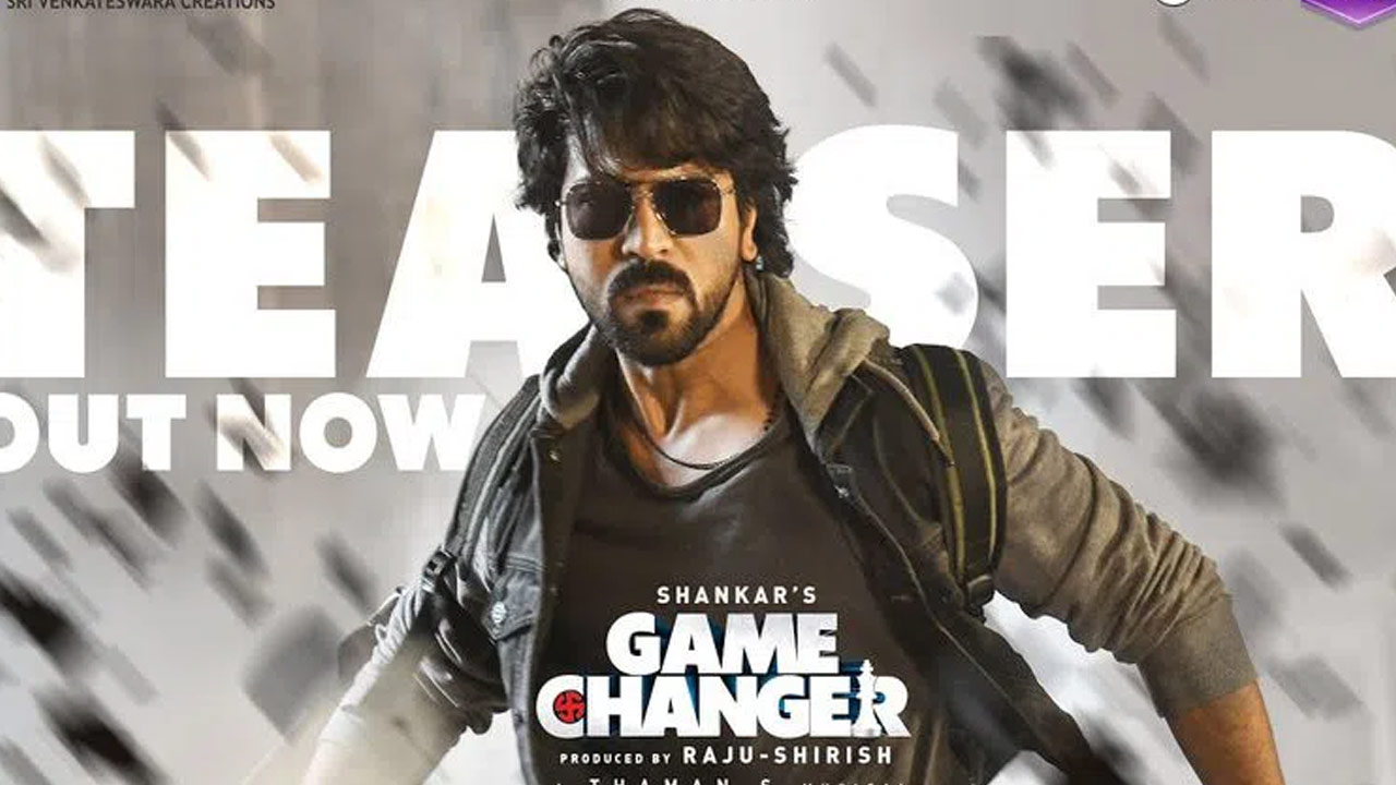 Ram Charan Game Changer Movie Teaser Time Announced Along With New Poster Ram Charan Game Changer Movie Teaser Time Announced Along With New Poster