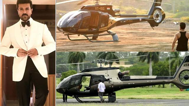 Ram Charan Special Post From Game Changer Movie Helicopter Shoot Photos Go Viral