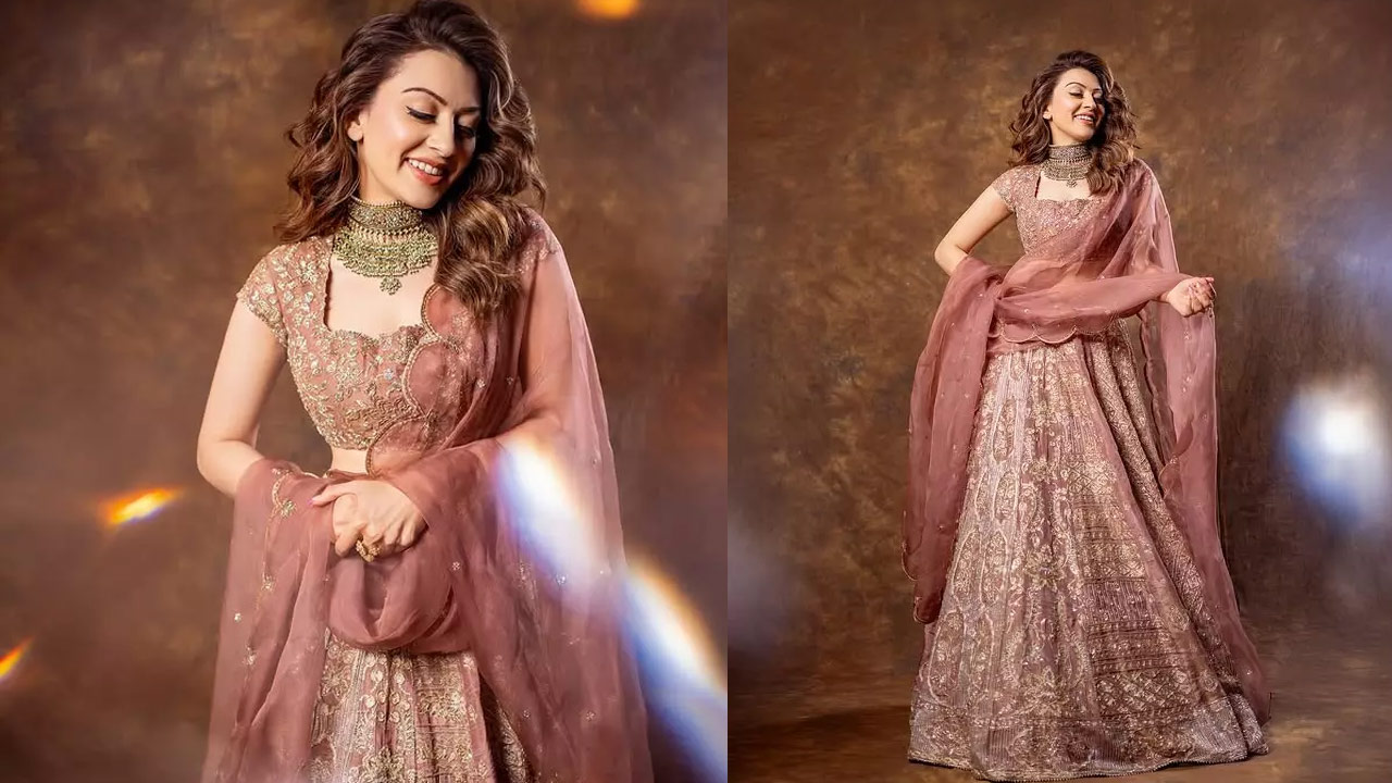 Hansika Motwani Stuns in Elegant Lehenga Photos