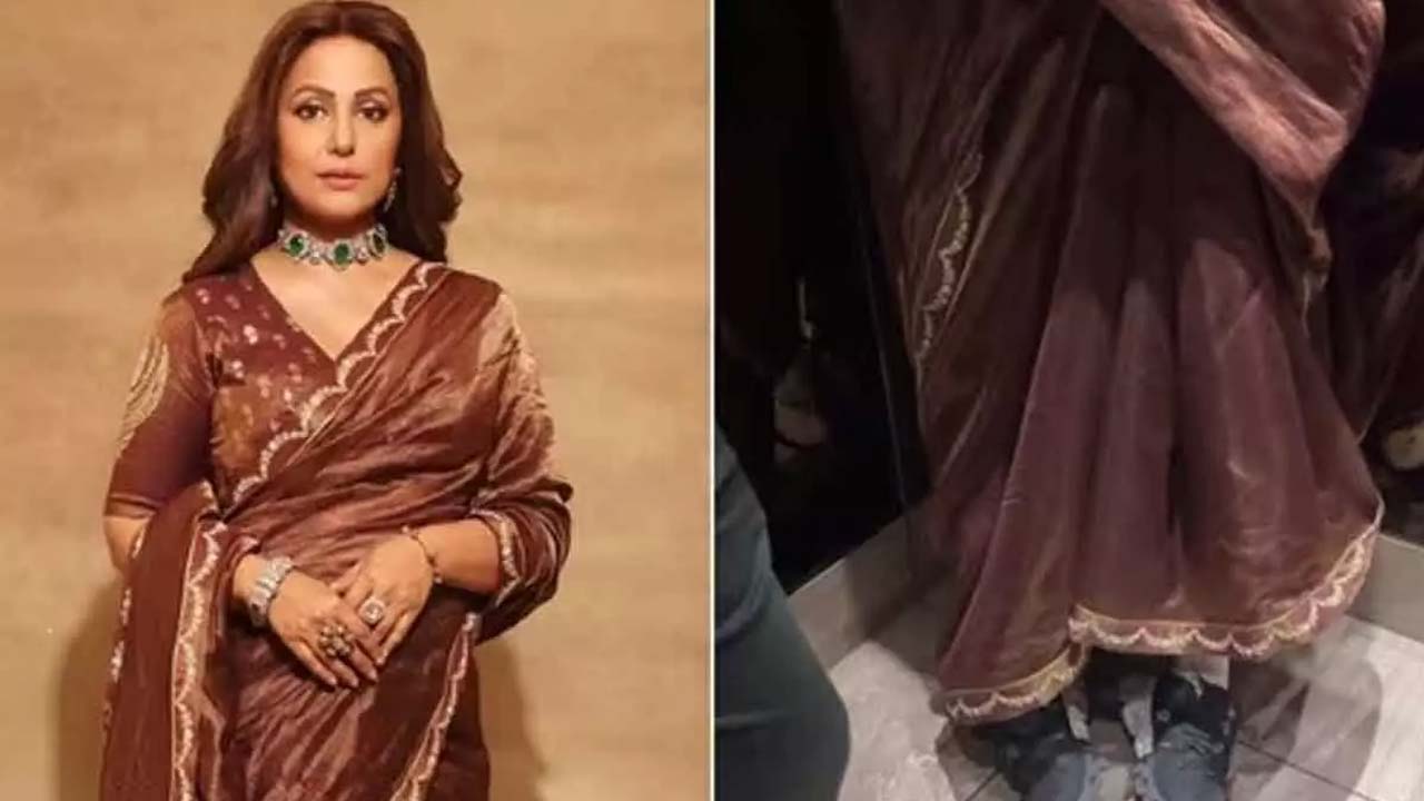 Hina Khan Apologizes for Saree Sneaker Look