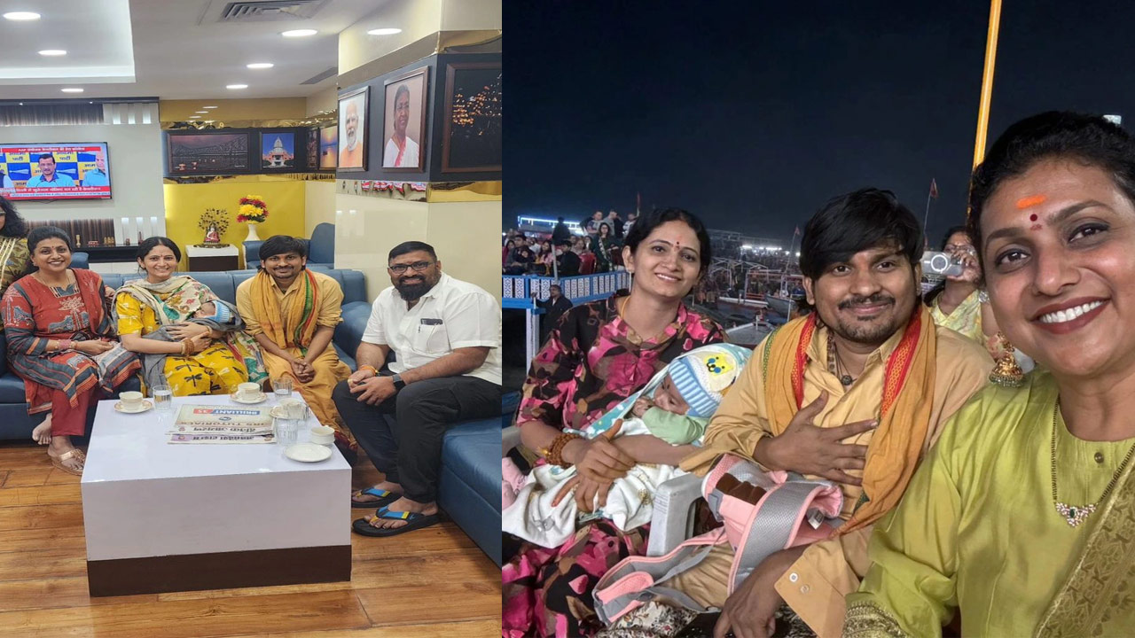 Jabardasth Rocking Rakesh and Roja's Spiritual Journey in Kashi Photos