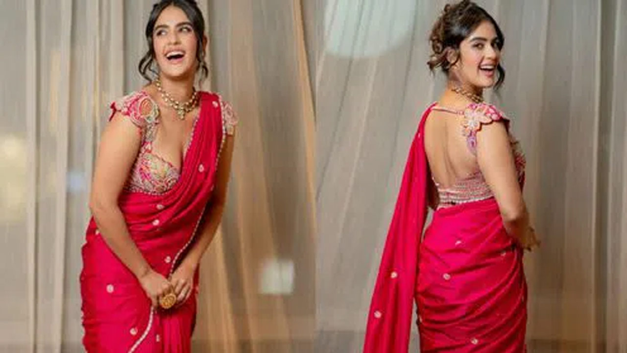 Kavya Thapar Stuns in Traditional Saree Look Kavya Thapar Stuns in Traditional Saree Look