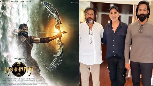 Kannappa: Akshay Kumar Meets Vishnu Manchu and Mohan Babu in Hyderabad