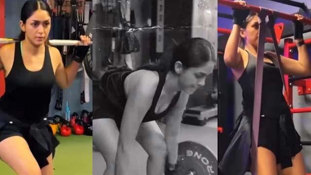 Mrunal Thakur Is Cheating The Gym Trainer.. Have You Seen The Cute Workout Video Mrunal Thakur Is Cheating The Gym Trainer.. Have You Seen The Cute Workout Video