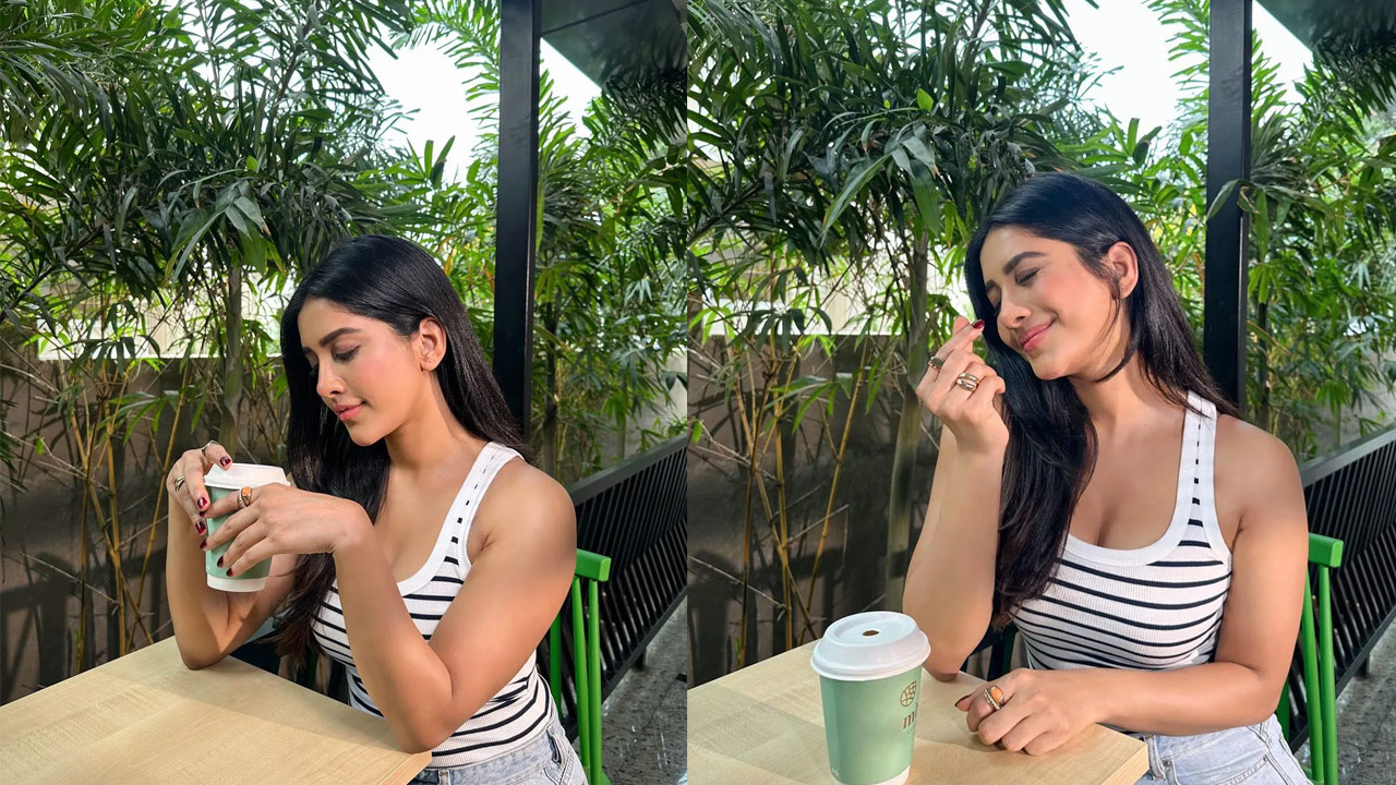 Nabha Natesh Chilling with Coffee
