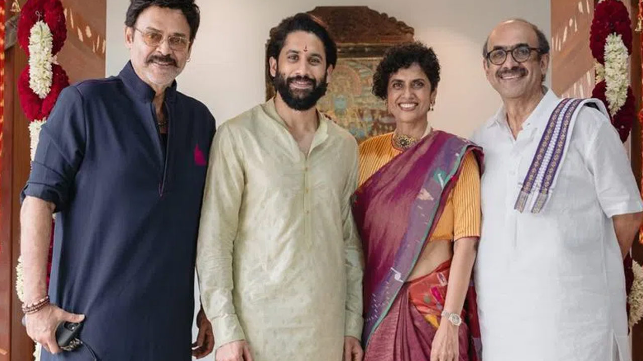 Naga Chaitanya as the Groom: Wedding Photos with Mother and Stepdad Go Viral