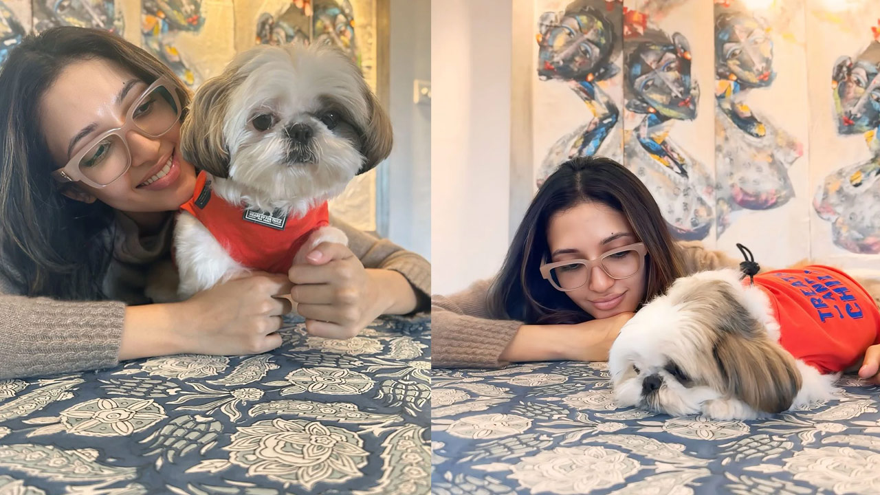 Neha Shetty Shares Cute Photos with Her Pet Dog