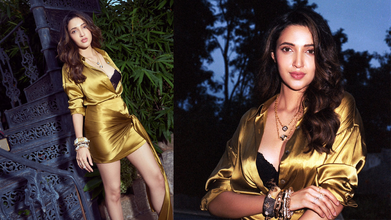 Neha Shetty Stuns in a Golden Gown