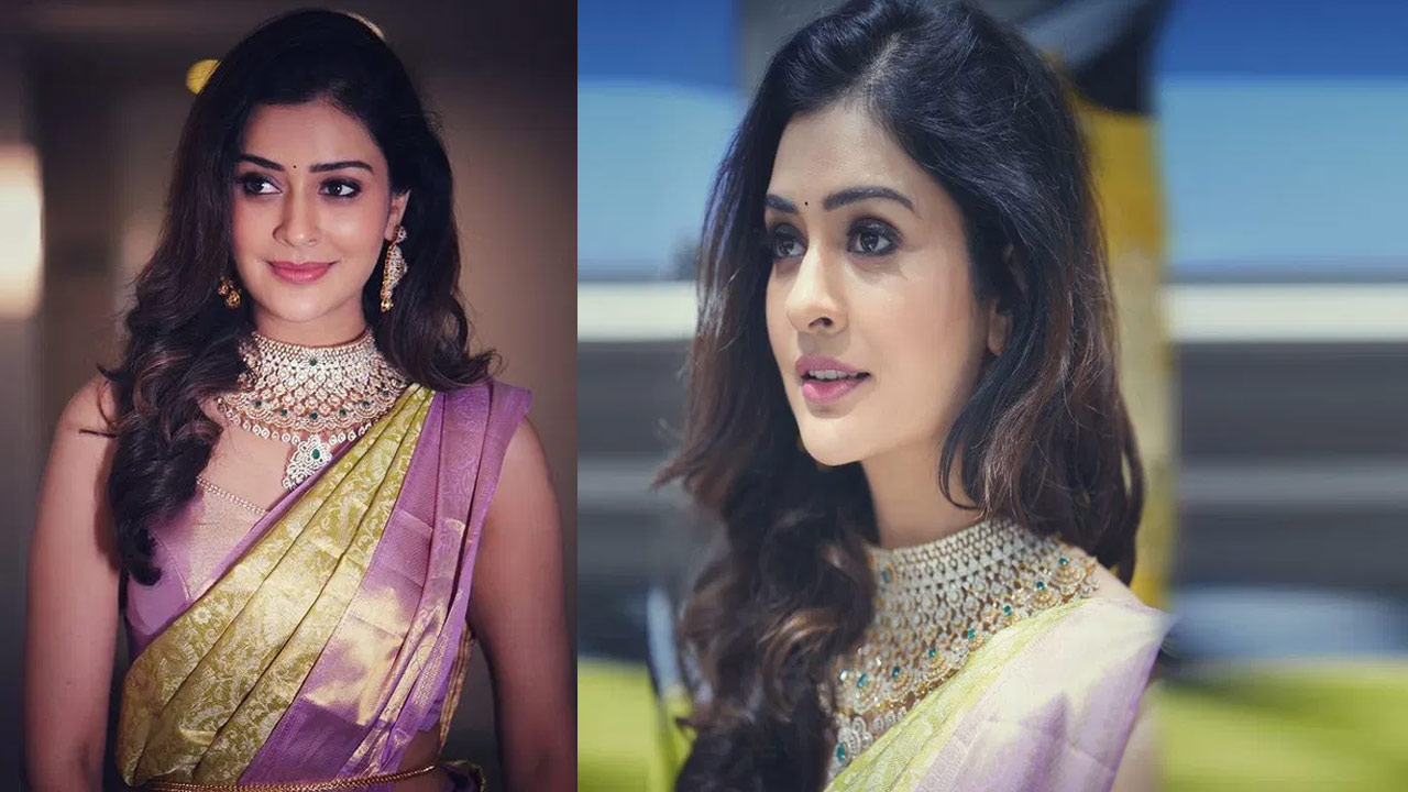 Payal Rajput Shines Like the Moon in a Silk Saree 