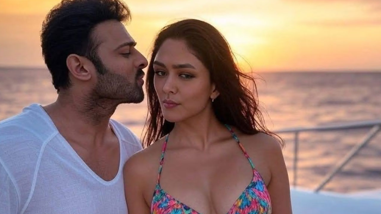 Prabhas Sparks Controversy with AI-Generated Vacation Rumors Featuring Mrunal Thakur