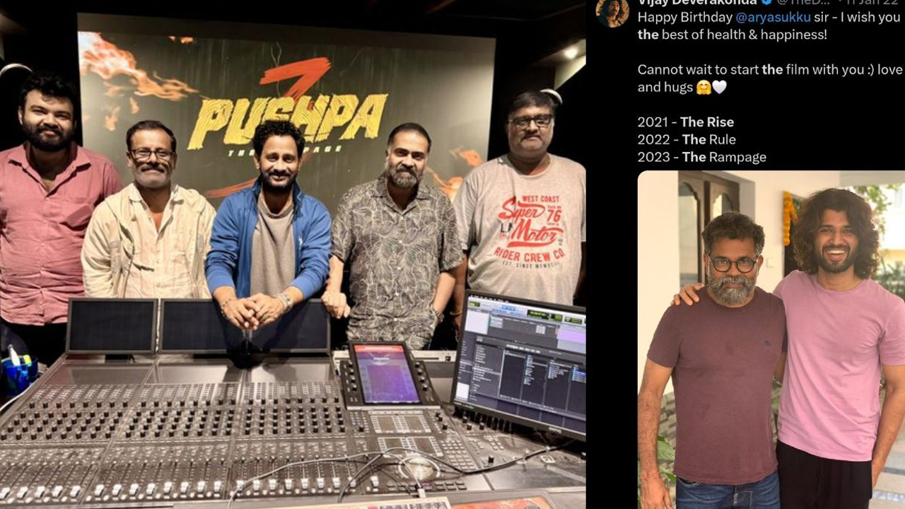 Pushpa 3 Confirmed: Sukumar Teases Sequel After Leaked Poster and Vijay Deverakonda's Tweet Pushpa 3 Confirmed: Sukumar Teases Sequel After Leaked Poster and Vijay Deverakonda's Tweet