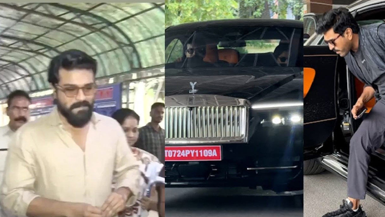 Ram Charan introduces his new Rolls Royce Spectre featuring a unique fancy number plate Ram Charan introduces his new Rolls Royce Spectre featuring a unique fancy number plate