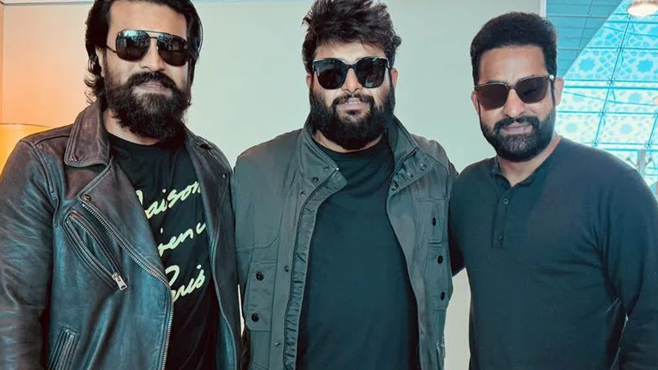 Ram Charan and NTR Reunite Thaman Joins for a Photo, Goes Viral Ram Charan and NTR Reunite Thaman Joins for a Photo, Goes Viral