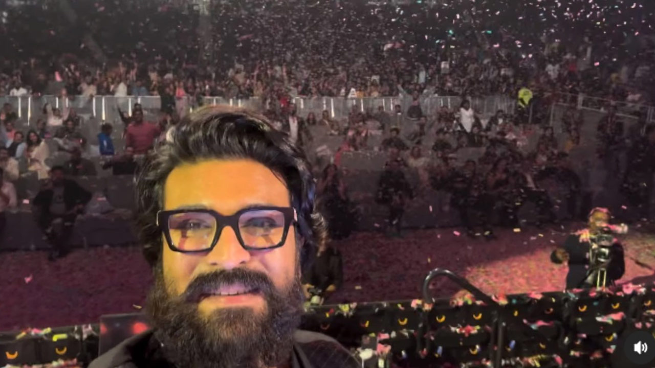 Thank You, America! Charan's Selfie Video Goes Viral at a Packed U.S. Event