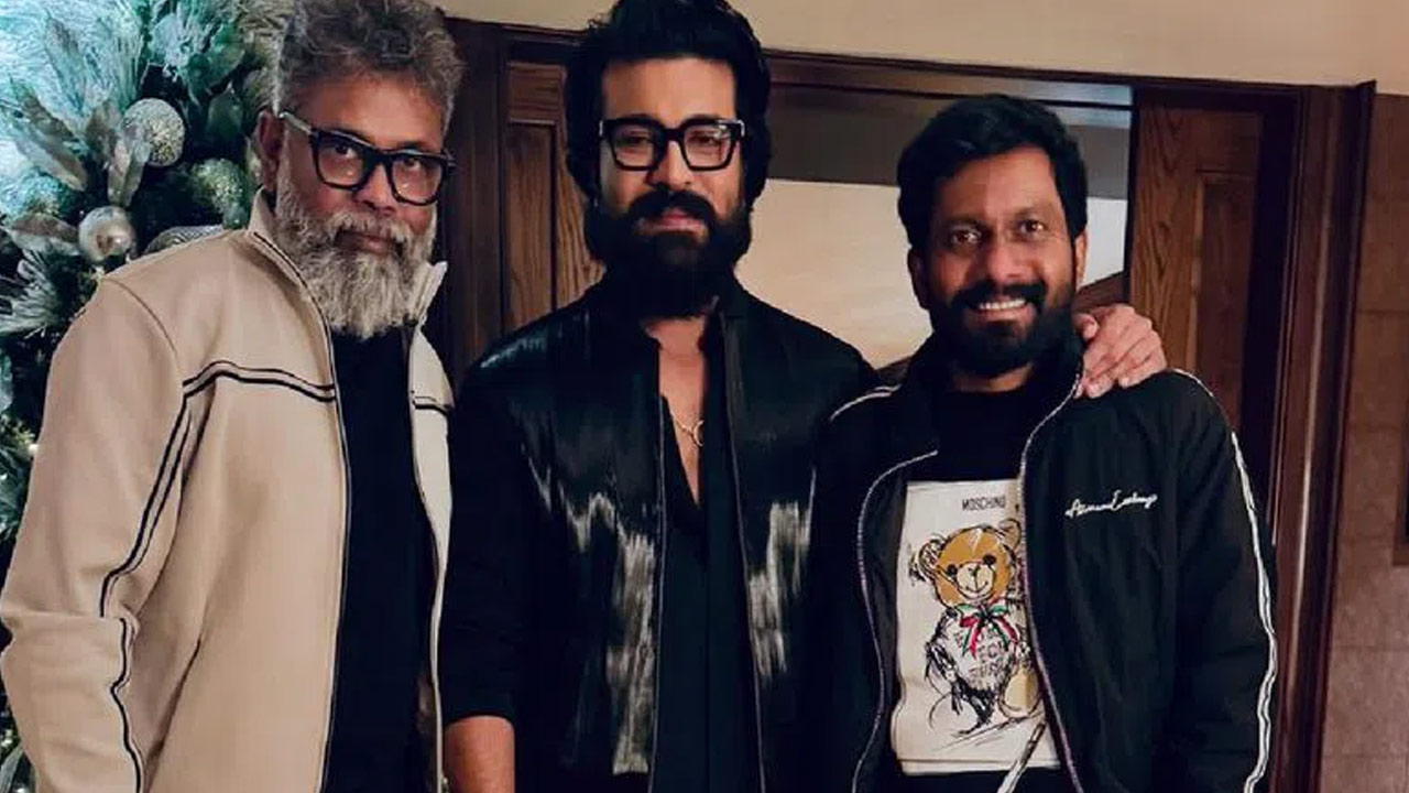 Ram Charan with Directors of His Next Two Films in the U.S. Viral Pics Ram Charan with Directors of His Next Two Films in the U.S. Viral Pics