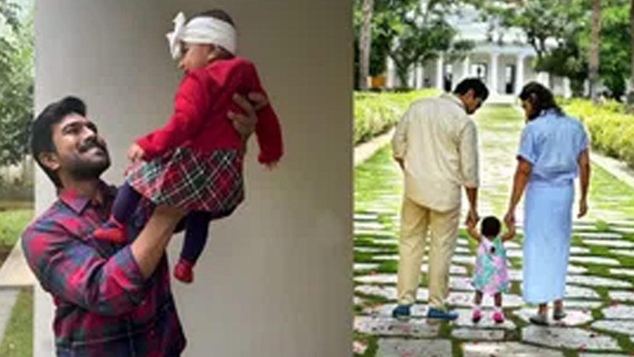 Ram Charan's Daughter's Cute Video with Mom Adorable Baby Steps