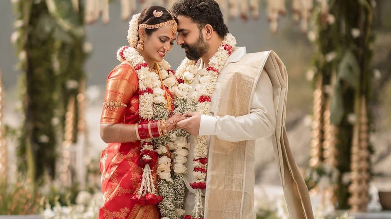 Ramya Pandian marries Lovel Dhawan in a serene wedding ceremony by the Ganges River