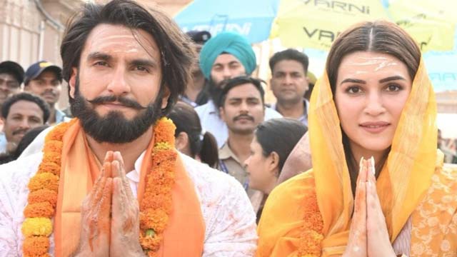 Ranveer Singh and KritiSanon and in Varanasi Trending visuals Ranveer Singh and KritiSanon and in Varanasi Trending visuals