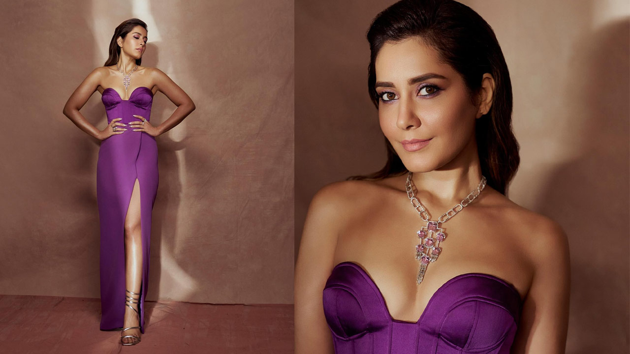 Rashi Khanna in a Topless Dress