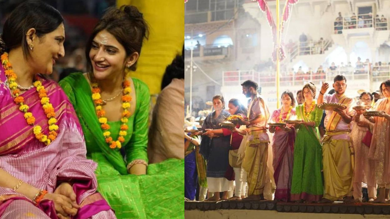 Sreeleela Prays for Success of 'Kissik' Song from Pushpa 2 in Varanasi