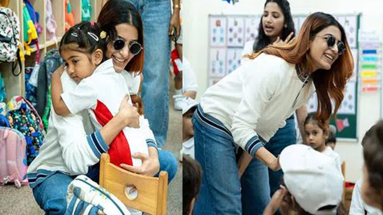 Samantha Joins School Kids for Exciting Sports Day Celebration Samantha Joins School Kids for Exciting Sports Day Celebration