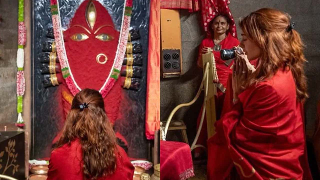 Samantha Visits Temple Amid Controversy, Sends Navaratri Wishes Samantha Visits Temple Amid Controversy, Sends Navaratri Wishes