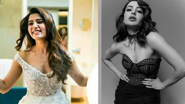 Samantha wearing a wedding gown saying 'Sustainability can't be ignored'