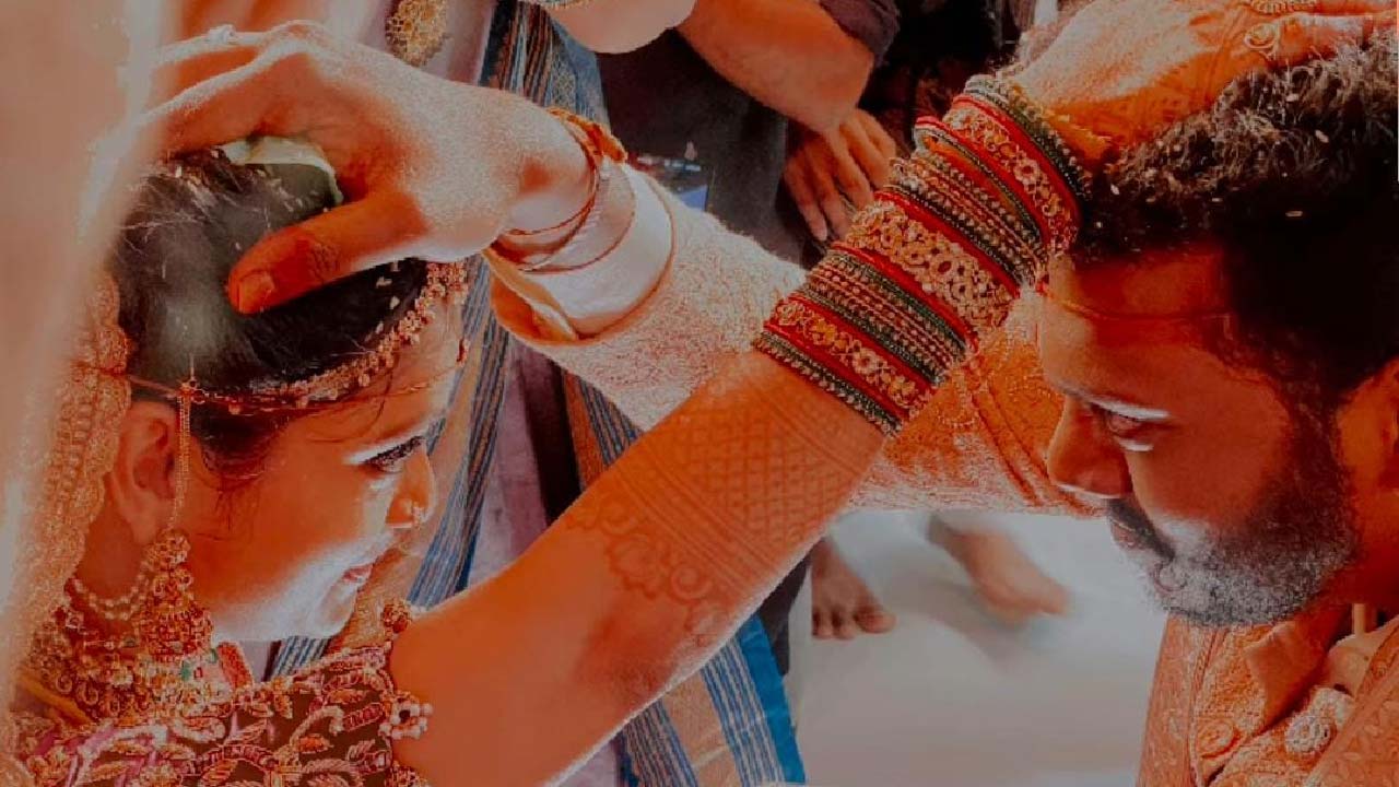 Color Photo Director Sandeep Raj Marries Actress Chandni Rao In Tirupati Color Photo Director Sandeep Raj Marries Actress Chandni Rao In Tirupati