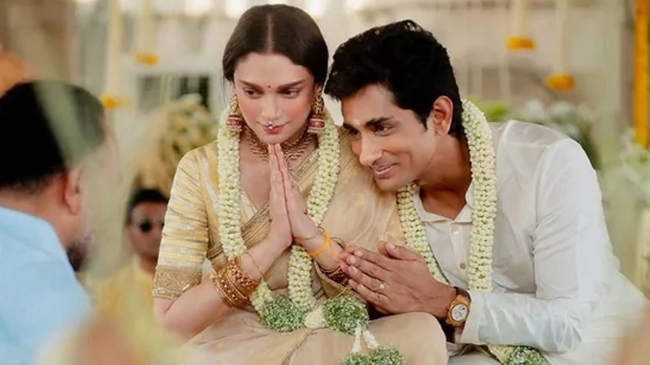 Siddharth and Aditi Rao Hydari Tie the Knot in Private Temple Wedding