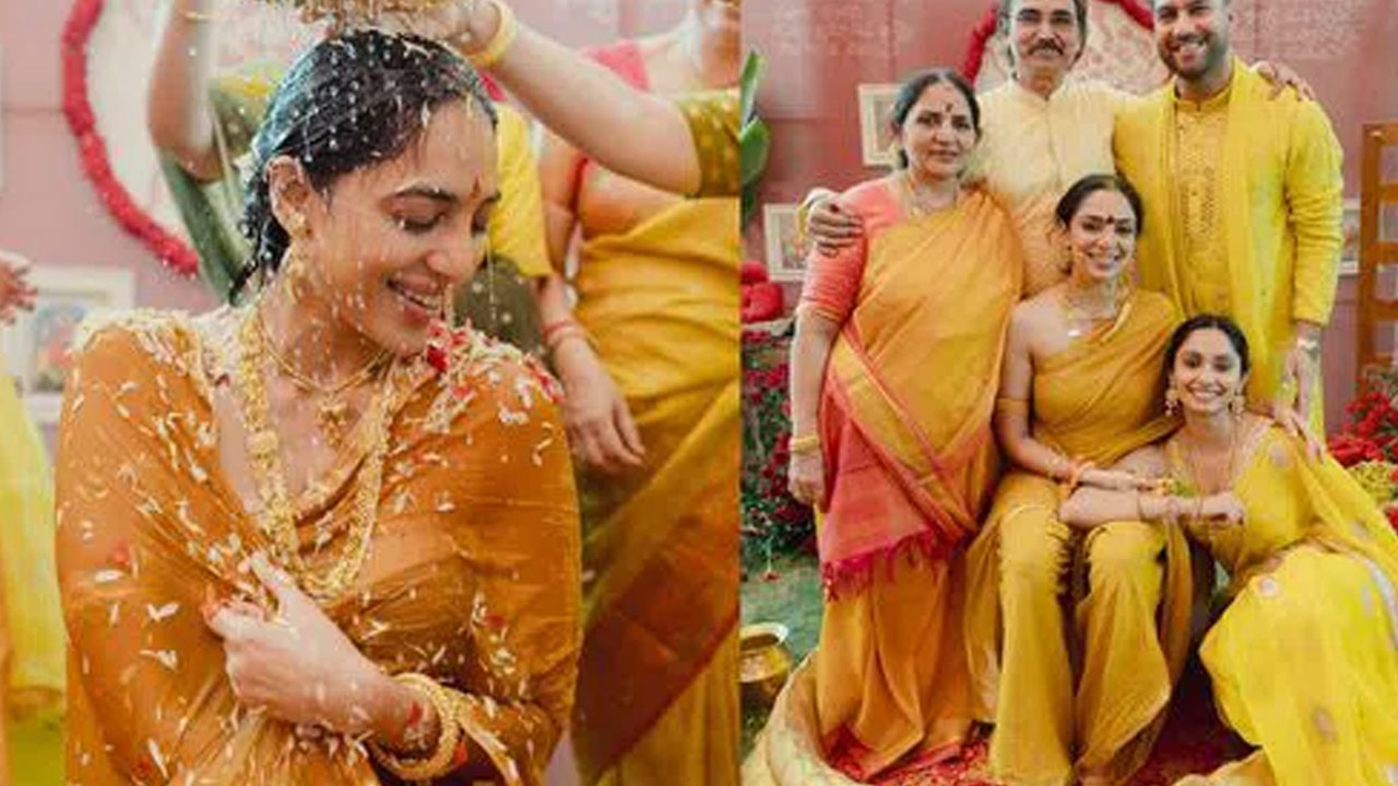 Sobhita Dhulipala Shares Haldi Function Photos
