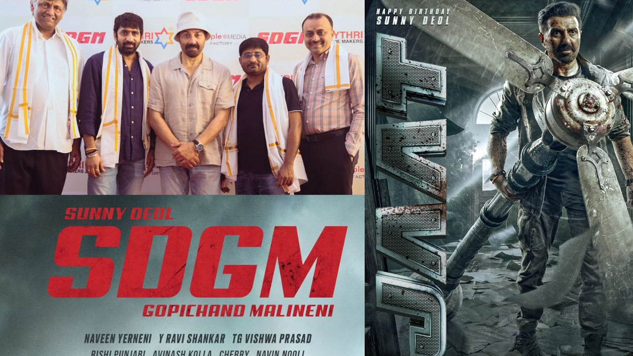 Sunny Deol collaborates with Gopichand Malineni for the Bollywood film JAAT Movie Sunny Deol collaborates with Gopichand Malineni for the Bollywood film JAAT Movie