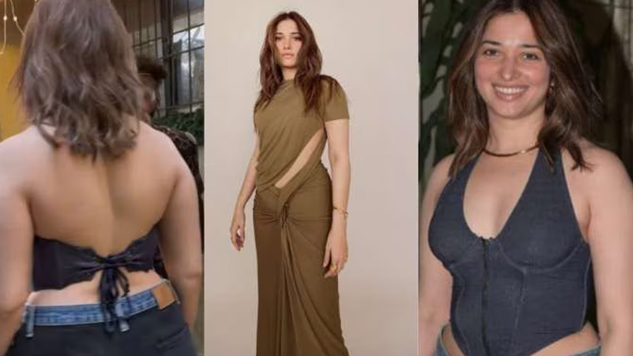 Tamannaah Bhatia's Trendy Olive Gown Look Goes Viral Tamannaah Bhatia's Trendy Olive Gown Look Goes Viral
