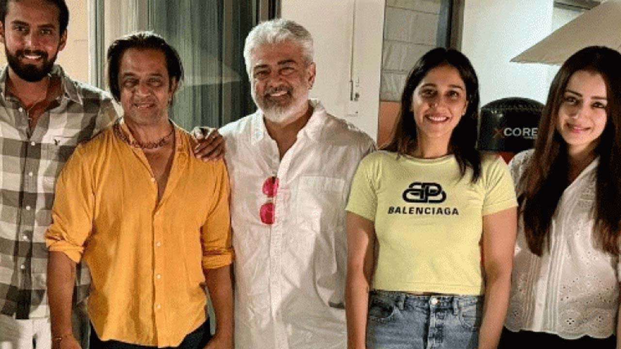 Trisha Krishnan Shares BTS Photos from Ajith Kumar's Upcoming Action Thriller Vida Muyarchi Trisha Krishnan Shares BTS Photos from Ajith Kumar's Upcoming Action Thriller Vida Muyarchi
