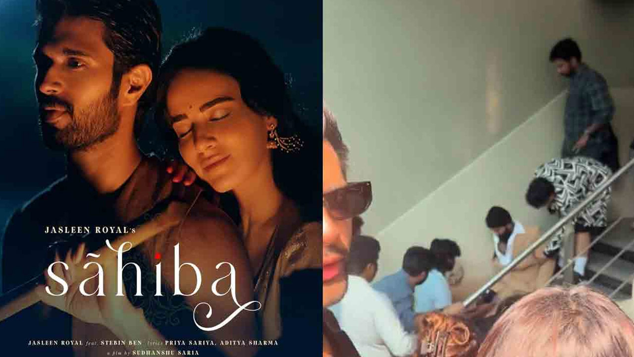 Vijay Deverakonda Escapes Narrow Accident During Sahiba Album Promotions Vijay Deverakonda Escapes Narrow Accident During Sahiba Album Promotions