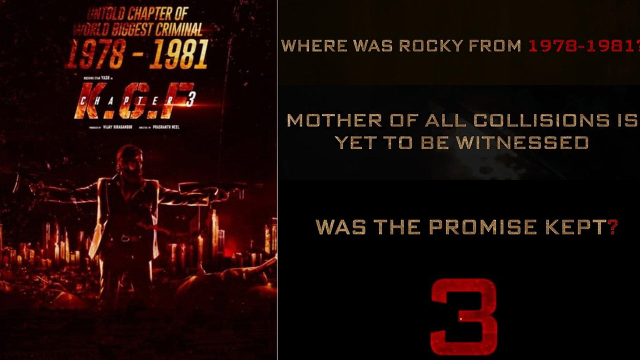 Yash Confirms KGF-3 is Happening: Promises a Grand Project for Fans Yash Confirms KGF-3 is Happening: Promises a Grand Project for Fans
