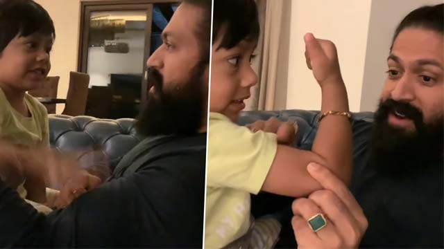 Rocking Star Yash Shares Heartwarming Moments With His Son Yatharv; Watch Video