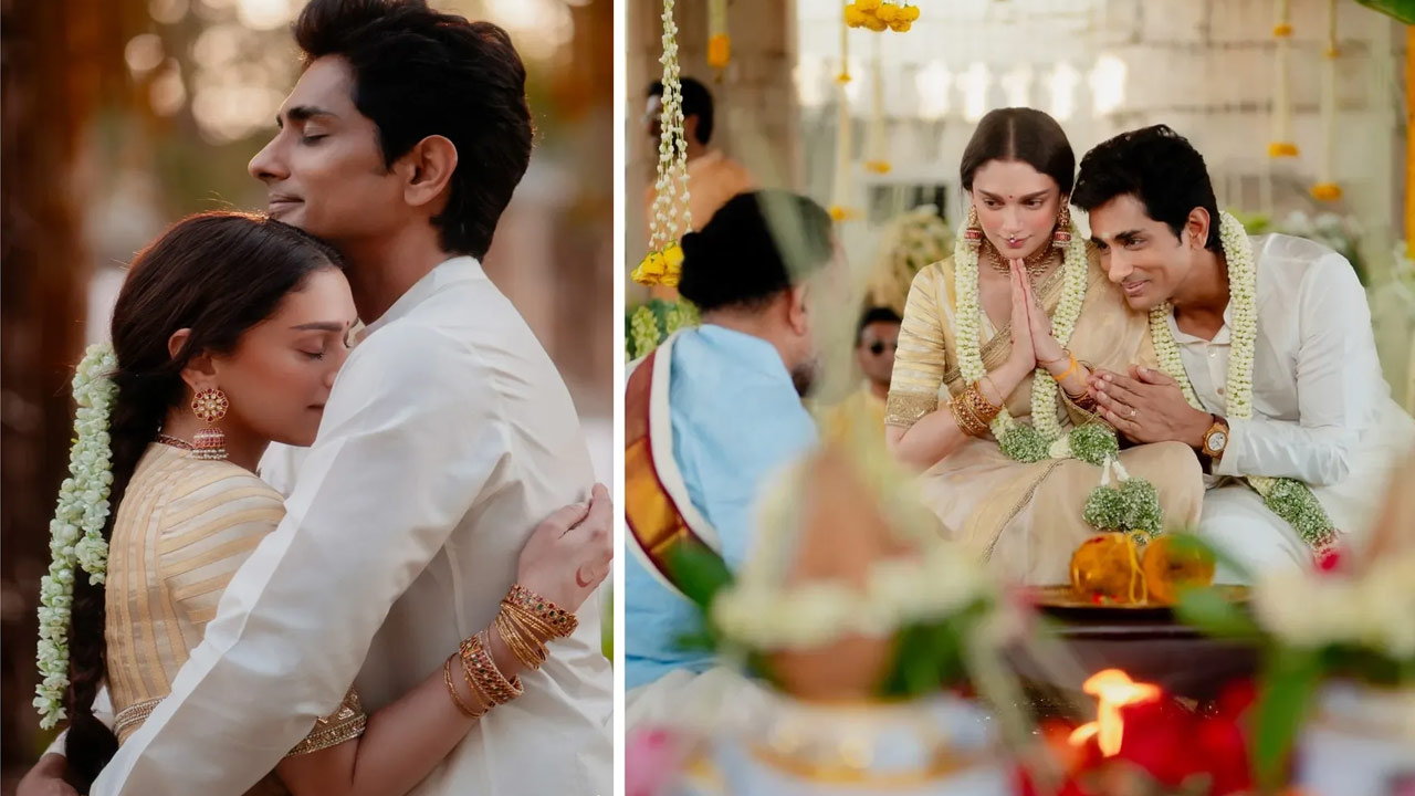 Aditi Rao Hydari Siddharth Marriage Photos