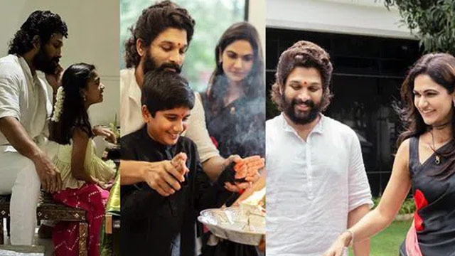 Allu Arjun Family's Ganesh Chaturthi Celebration Photos