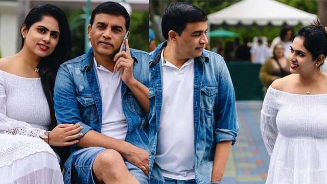 Producer Dil Raju's photo shoot with his wife is viral Producer Dil Raju's photo shoot with his wife is viral