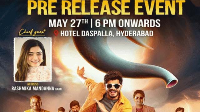 National Crush as Chief Guest for 'Gam Gam Ganesha' pre-release event
