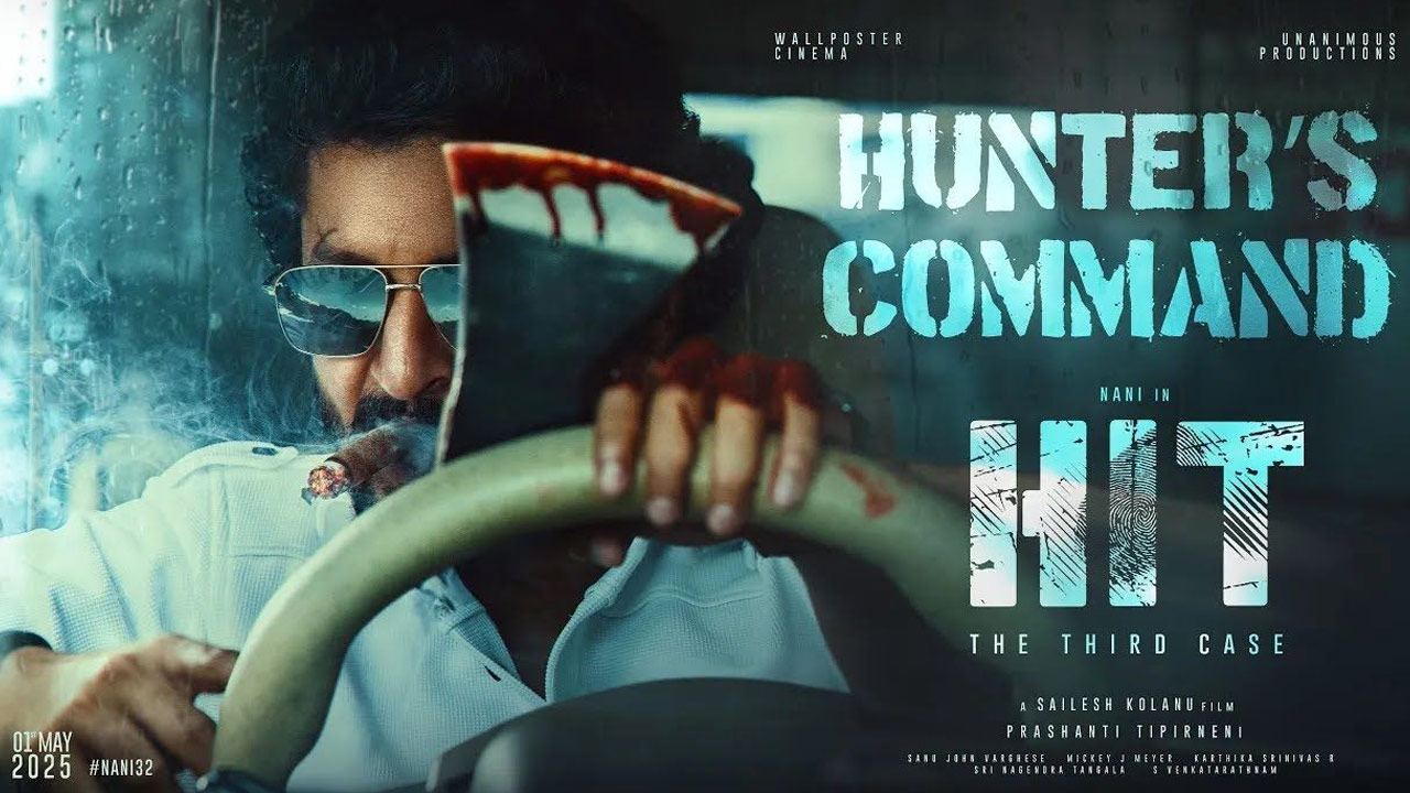 HIT 3 Movie Teaser Unveils Nani as Intense Police Officer Arjun Sarkar